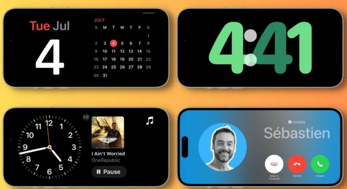 通川苹果手机维修分享iOS17横屏充电待机显示有什么好处 
