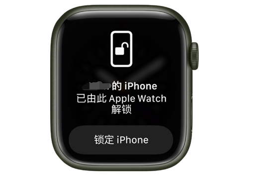 通川苹果手机维修分享用 AppleWatch 解锁配备面容 ID 的 iPhone方法 