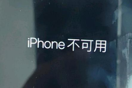 通川苹果服务网点分享锁屏界面显示“iPhone 不可用”如何解决 